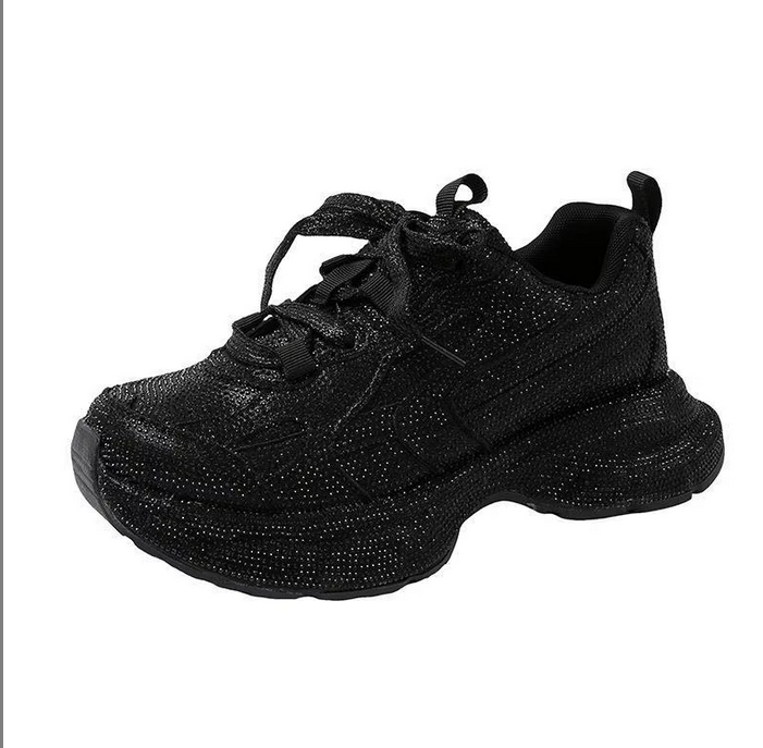 Sparkling Rhinestone Dad Sneakers
