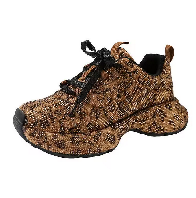 Sparkling Rhinestone Dad Sneakers