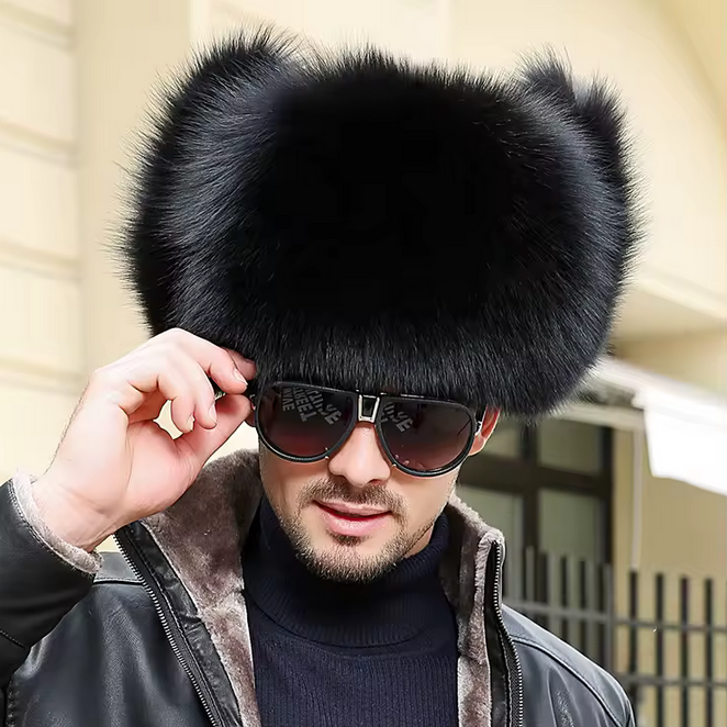 RACCOON AND FOX Leather Cap