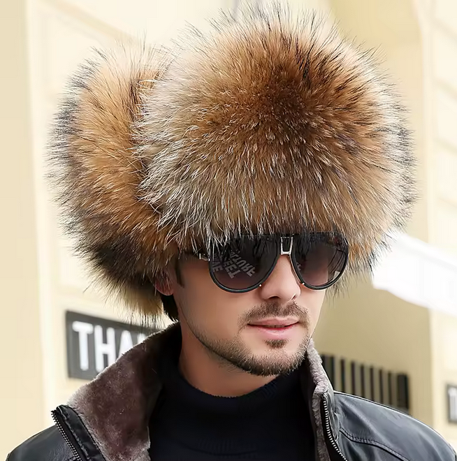 RACCOON AND FOX Leather Cap