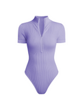4 PACK SHORT SLEEVE BODYSUIT ZIP