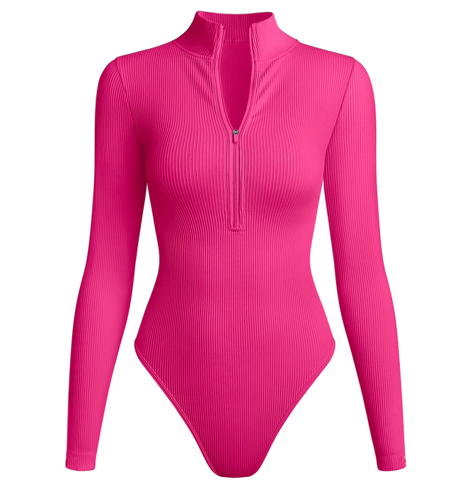2 PACK LONG SLEEVE BODYSUIT ZIP