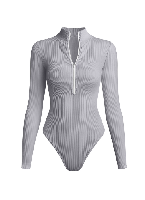 2 PACK LONG SLEEVE BODYSUIT ZIP