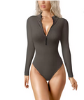 2 PACK LONG SLEEVE BODYSUIT ZIP